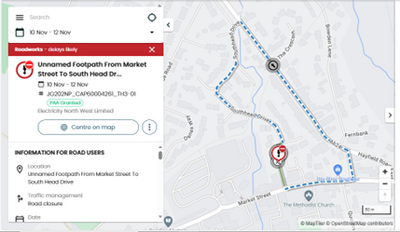 Footpath Closure - Market Street to South Head Drive