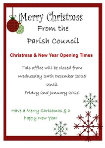 Christmas Opening Hours