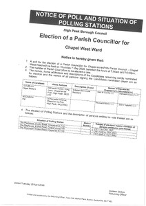 West Ward Elections Polling Station